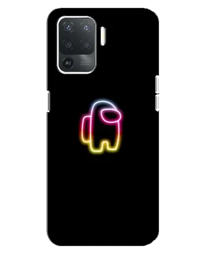 Чехол для OPPO Reno 5 Lite с картинкой «Among Us градиент»