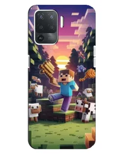Чехол для OPPO Reno 5 Lite с картинкой «Стив на ферме» Чехол для OPPO Reno 5 Lite с картинкой «Стив на ферме»