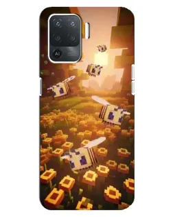 Чехол для OPPO Reno 5 Lite с картинкой «Поле подсолнухов»