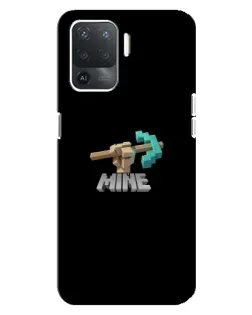 Чехол для OPPO Reno 5 Lite с картинкой «Алмазная кирка»