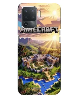 Чехол для OPPO Reno 5 Lite с картинкой «Minecraft панорама»