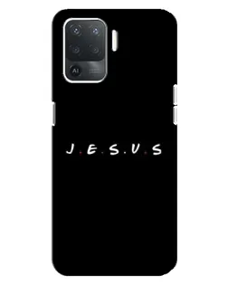 Чехол для OPPO Reno 5 Lite с картинкой «Точки веры J.E.S.U.S.»