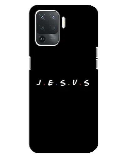 Чехол для OPPO Reno 5 Lite с картинкой «Точки веры J.E.S.U.S.»