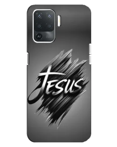 Чехол для OPPO Reno 5 Lite с картинкой «Надпись Jesus Graffiti»