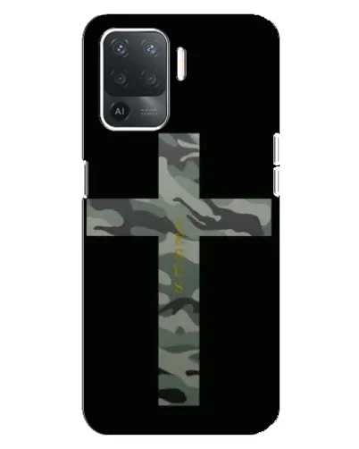 Чехол для OPPO Reno 5 Lite с картинкой «Милитари Крест»