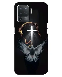 Чехол для OPPO Reno 5 Lite с картинкой «Голубь и Свет»