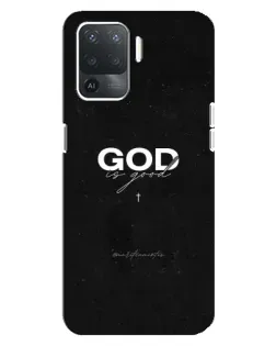 Чехол для OPPO Reno 5 Lite с картинкой «GOD — Бог над всем»