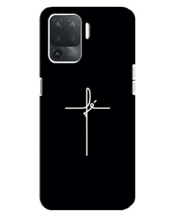 Чехол для OPPO Reno 5 Lite с картинкой «Тонкий крест» Чехол для OPPO Reno 5 Lite с картинкой «Тонкий крест»