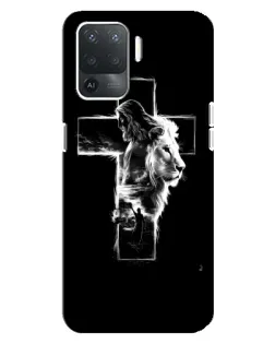 Чехол для OPPO Reno 5 Lite с картинкой «Сияющий крест Jesus» Чехол для OPPO Reno 5 Lite с картинкой «Сияющий крест Jesus»