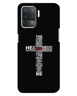 Чехол для OPPO Reno 5 Lite с картинкой «Текстовый крест» Чехол для OPPO Reno 5 Lite с картинкой «Текстовый крест»