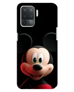 Чехол для OPPO Reno 5 Lite с картинкой «Улыбающийся Микки Маус»