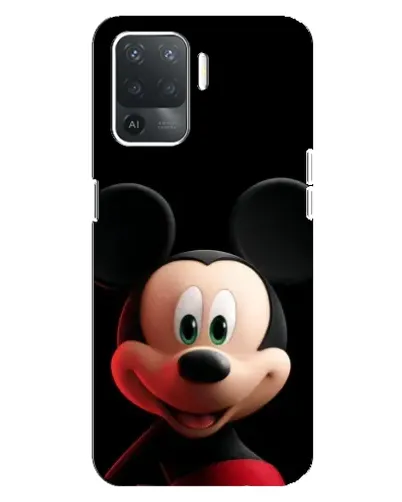 Чехол для OPPO Reno 5 Lite с картинкой «Улыбающийся Микки Маус»