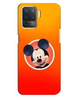 Чехол для OPPO Reno 5 Lite с картинкой «Mickey в круге»