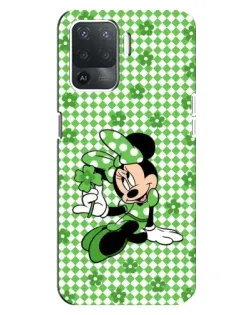 Чехол для OPPO Reno 5 Lite с картинкой «Mickey в клетку»
