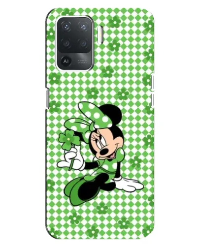 Чехол для OPPO Reno 5 Lite с картинкой «Mickey в клетку»