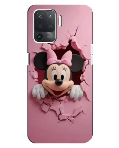 Чехол для OPPO Reno 5 Lite с картинкой «Минни сквозь стену»