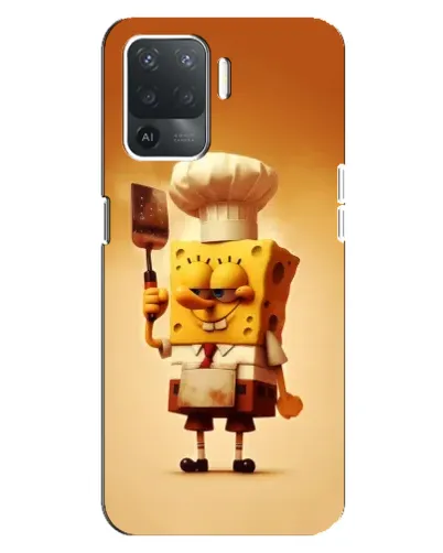 Чехол для OPPO Reno 5 Lite с картинкой «Губка Боб повар» Чехол для OPPO Reno 5 Lite с картинкой «Губка Боб повар»