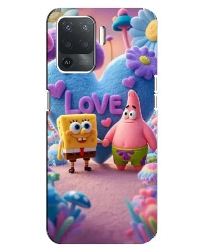 Чехол для OPPO Reno 5 Lite с картинкой «Губка Боб Патрик» Чехол для OPPO Reno 5 Lite с картинкой «Губка Боб Патрик»