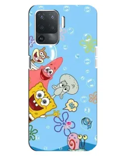Чехол для OPPO Reno 5 Lite с картинкой «Веселые пузырьки»