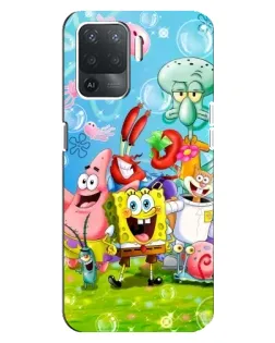 Чохол для OPPO Reno 5 Lite з картинкою «Губка Боб та друзі» Чохол для OPPO Reno 5 Lite з картинкою «Губка Боб та друзі»
