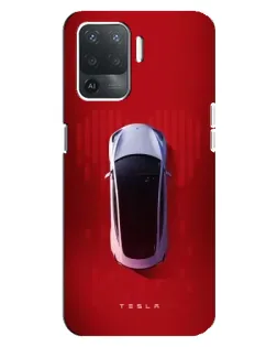 Чехол для OPPO Reno 5 Lite с картинкой «Tesla Top View» Чехол для OPPO Reno 5 Lite с картинкой «Tesla Top View»