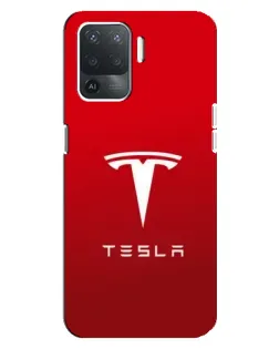 Чехол для OPPO Reno 5 Lite с картинкой «Tesla Red Classic» Чехол для OPPO Reno 5 Lite с картинкой «Tesla Red Classic»