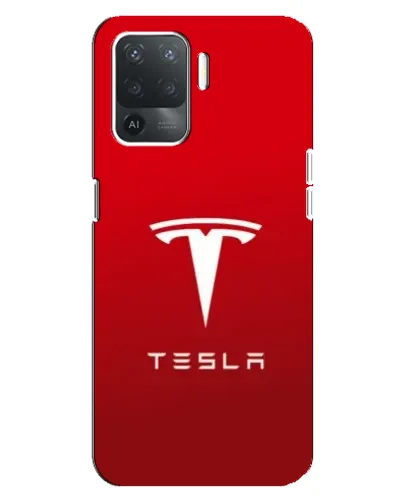 Чехол для OPPO Reno 5 Lite с картинкой «Tesla Red Classic»