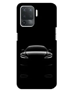 Чехол для OPPO Reno 5 Lite с картинкой «Силуэт Tesla Night» Чехол для OPPO Reno 5 Lite с картинкой «Силуэт Tesla Night»