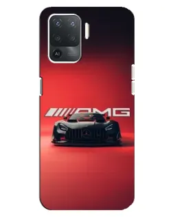 Чехол для OPPO Reno 5 Lite с картинкой «Mercedes AMG — красная линия»