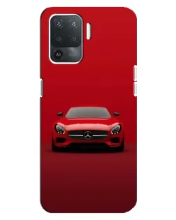Чехол для OPPO Reno 5 Lite с картинкой «Красный Mercedes AMG»