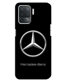 Чехол для OPPO Reno 5 Lite с картинкой «Mercedes Silver Logo»