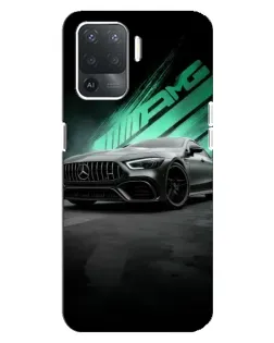 Чехол для OPPO Reno 5 Lite с картинкой «Темный Mercedes AMG»