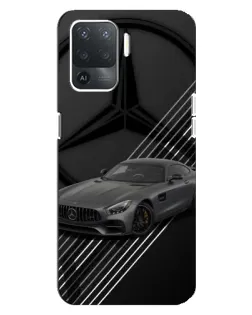 Чехол для OPPO Reno 5 Lite с картинкой «Mercedes AMG — графика»