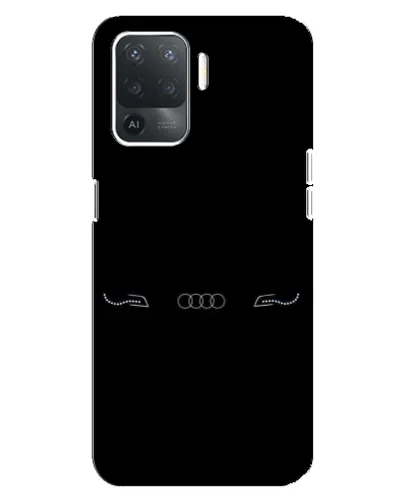 Чехол для OPPO Reno 5 Lite с картинкой «Audi — световой подпись»