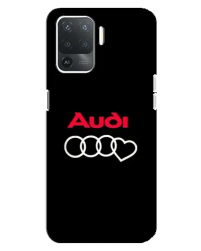 Чехол для OPPO Reno 5 Lite с картинкой «Логотип Audi Heart»