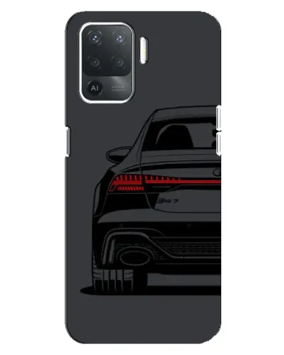 Чехол для OPPO Reno 5 Lite с картинкой «Задняя часть Audi — арт»