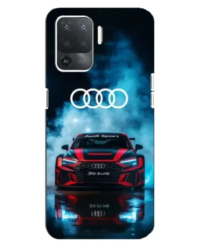 Чехол для OPPO Reno 5 Lite с картинкой «Audi Sport — неон»