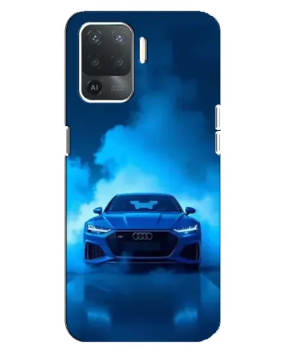 Чехол для OPPO Reno 5 Lite с картинкой «Audi — голубая энергия»