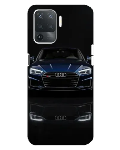 Чехол для OPPO Reno 5 Lite с картинкой «Audi — ночное отражение»