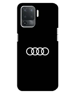 Чехол для OPPO Reno 5 Lite с картинкой «Audi White Logo»