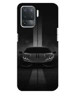 Чехол для OPPO Reno 5 Lite с картинкой «Lamborghini симметрия дорог»