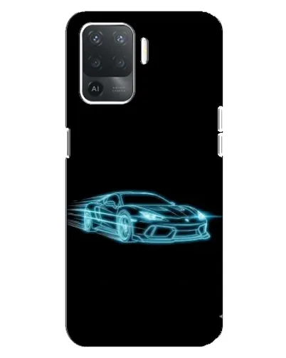 Чехол для OPPO Reno 5 Lite с картинкой «Неоновый контур Lamborghini» Чехол для OPPO Reno 5 Lite с картинкой «Неоновый контур Lamborghini»