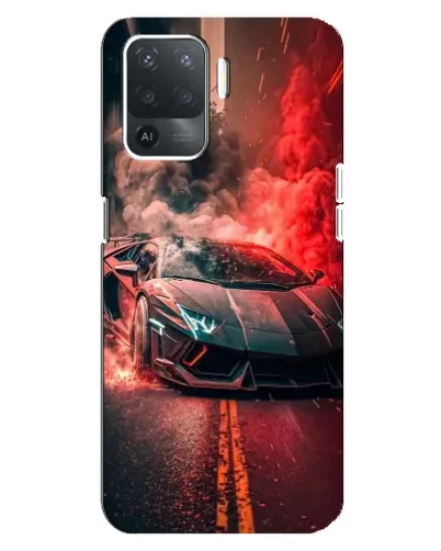 Чехол для OPPO Reno 5 Lite с картинкой «Lamborghini красный дым» Чехол для OPPO Reno 5 Lite с картинкой «Lamborghini красный дым»