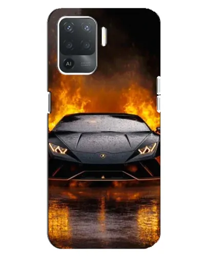 Чехол для OPPO Reno 5 Lite с картинкой «Lamborghini в огне» Чехол для OPPO Reno 5 Lite с картинкой «Lamborghini в огне»