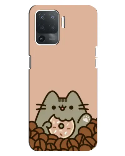 Чехол для OPPO Reno 5 Lite с картинкой «Кофейный Пушин»