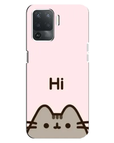 Чехол для OPPO Reno 5 Lite с картинкой «Пушин говорит Hi»