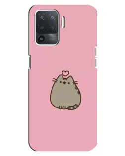Чохол для OPPO Reno 5 Lite з картинкою «Pusheen серце» Чохол для OPPO Reno 5 Lite з картинкою «Pusheen серце»