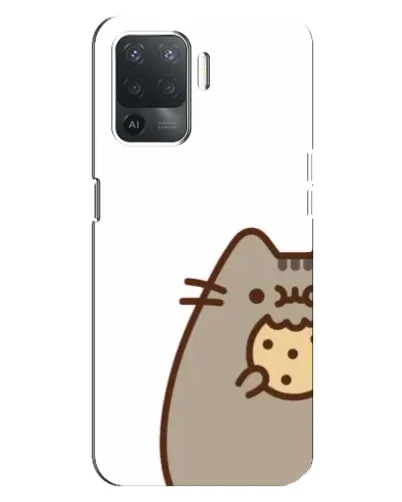 Чехол для OPPO Reno 5 Lite с картинкой «Пушин с печеньем»