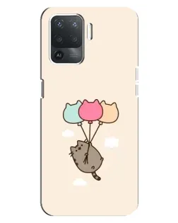Чохол для OPPO Reno 5 Lite з картинкою «Пушин на кульках» Чохол для OPPO Reno 5 Lite з картинкою «Пушин на кульках»
