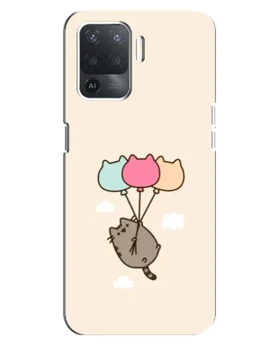Чехол для OPPO Reno 5 Lite с картинкой «Пушин на шариках»